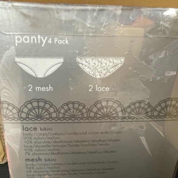 Calvin Klein Bikini Lace & Mesh Panties 4 pairs - Picture 5 of 10